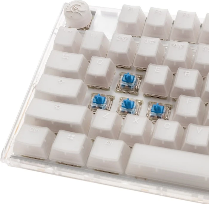 Ducky One 3, Aura White, TKL, LEDs RGB, MX RGB BLUE, USB, US