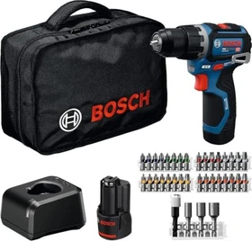 Bosch Professional PRO GSB12V-32 Akku-Schlagbohrschrauber inkl. Tasche + 2 Akkus 2.0Ah + Zubehör