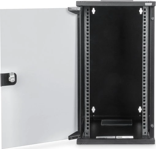 Digitus Professional DN-10 10" Wandschrank 12HE, Sicherheitsglastür, IP2X, schwarz, 300mm tief