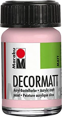 Marabu Decormatt Acryl Acrylfarbe, wildrose, 15ml