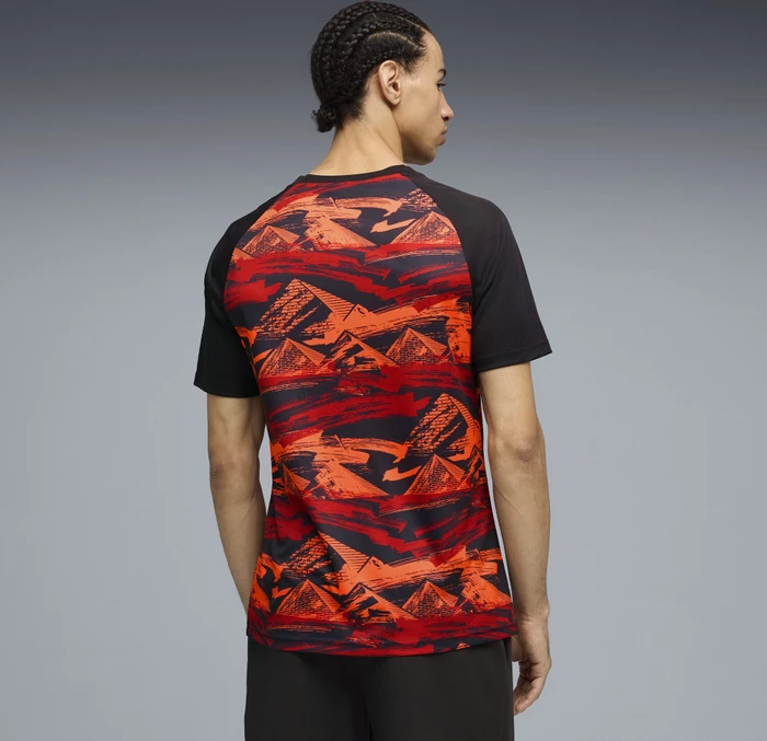 Puma FIFA WM 2026 Ägypten Aufwärmtrikot kurzarm puma black/puma red (Herren)