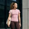 adidas 3-Streifen Studio Baby T-Shirt kurzarm magic mauve (Damen) Vorschaubild