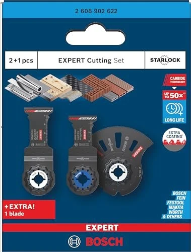 Bosch Professional EXPERT Cutting Tauchsägeblatt-Set, 3-tlg.