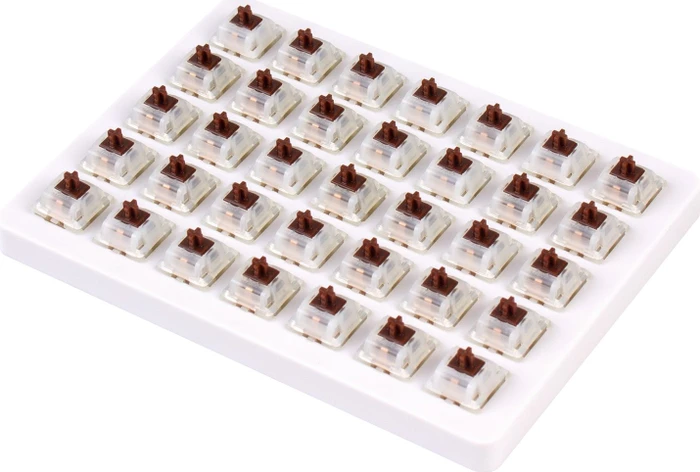 Keychron Gateron Cap Milky-Brown Switch Set, 35er-Pack