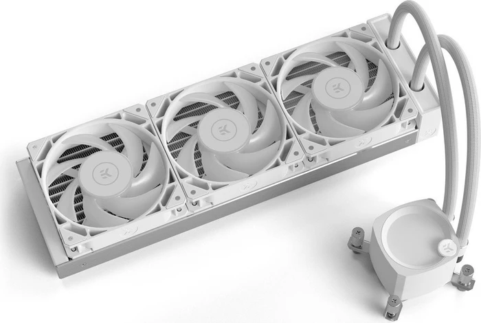 EK Water Blocks EK-Nucleus AIO CR360 Lux D-RGB White, weiß