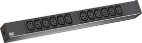 Bachmann 19" IT PDU Basic, 1HE, 12-fach, 230V, schwarz, 2m
