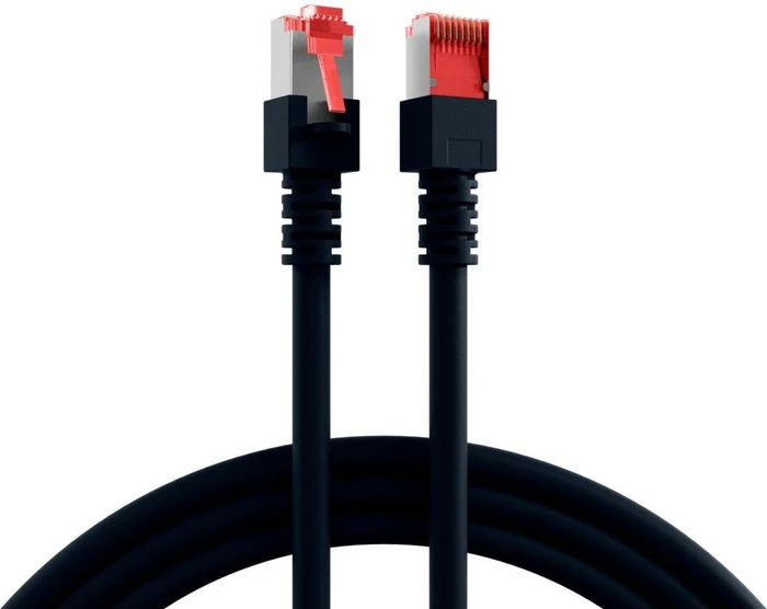 EFB Elektronik Patchkabel, Cat6, S/FTP, RJ-45/RJ-45, 40m, schwarz