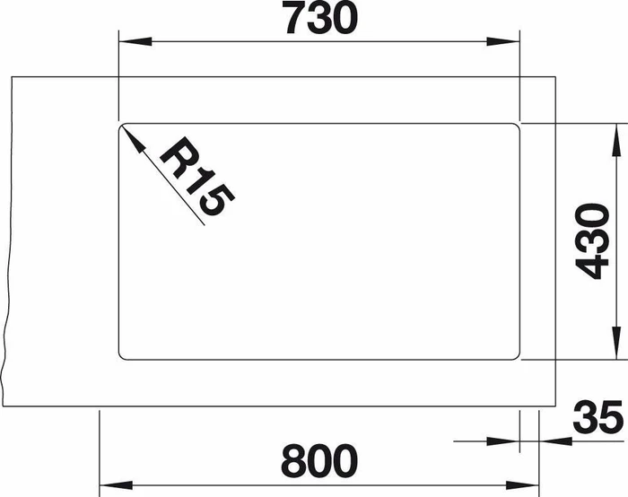 Blanco Etagon 700-IF InFino Einbau Becken mittig edelstahl
