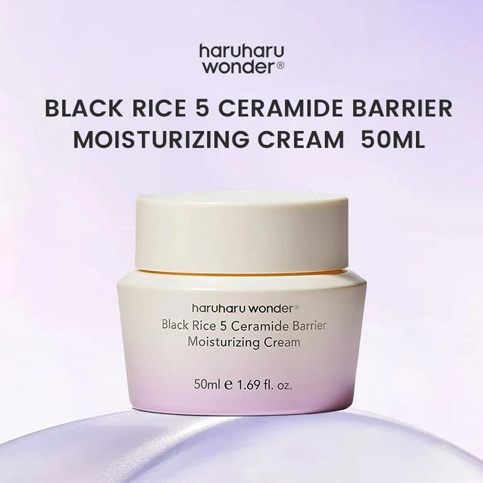 Haruharu Wonder Black Rice 5 Ceramide Barrier Moisturizing Cream, 50ml