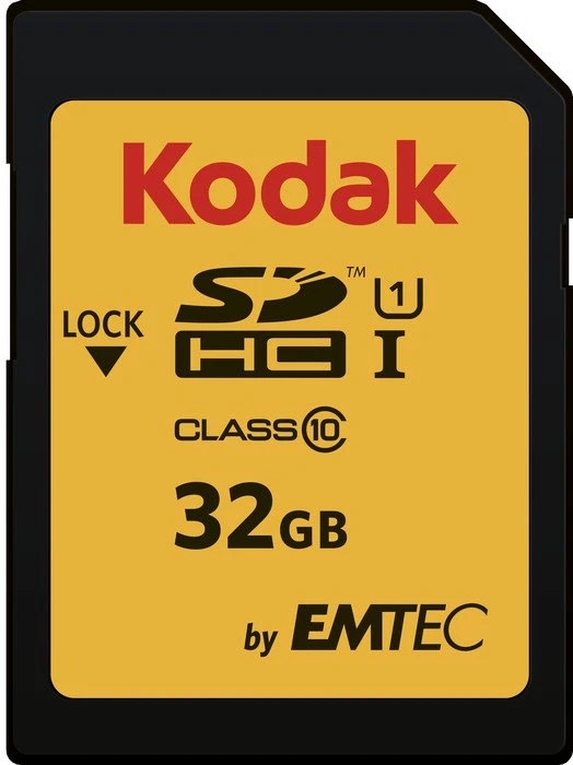 Kodak 580X R85/W20 32GB, UHS-I U1, Class 10