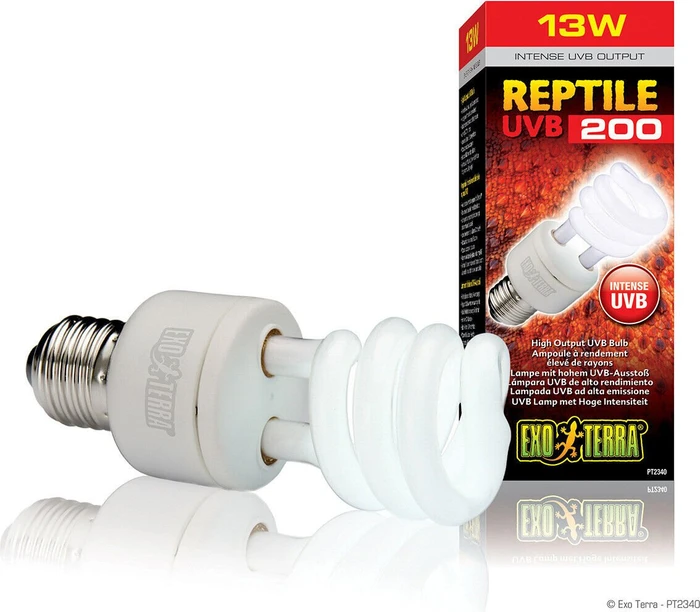 Exo Terra Reptile UVB200 High Output UVB Kompakt, E27, 13W (PT2340)