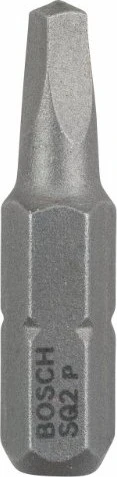 Bosch Professional Extra Hart Innenvierkant Bit 1/4", R2x25mm, 3 Stück