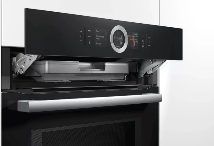 Bosch Serie 8 HNG6764B6 Backofen mit Mikrowelle und Dampfunterstützung
