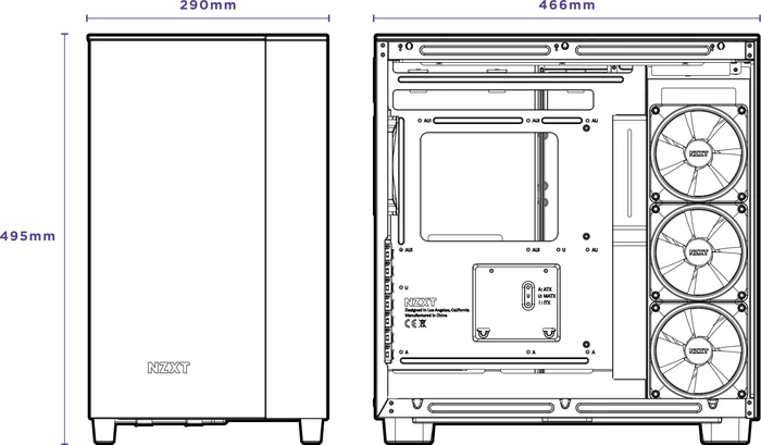 NZXT H9 Elite Black, schwarz, Glasfenster