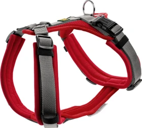 Hunter Geschirr Maldon Up, M, rot/grau