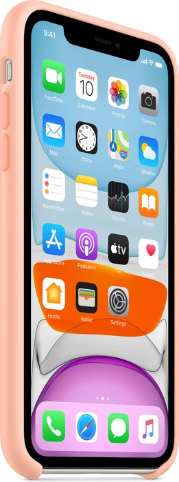 Apple Silikon Case für iPhone 11 Grapefruit