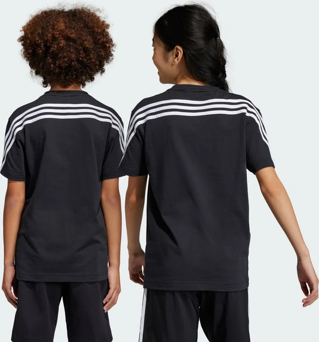 adidas Future Icons 3-Streifen T-Shirt kurzarm schwarz/weiß (Junior)
