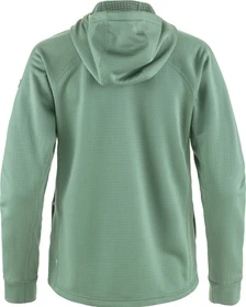 Fjällräven Abisko Grid Fleece Hoodie Funktionsjacke patina green (Damen)