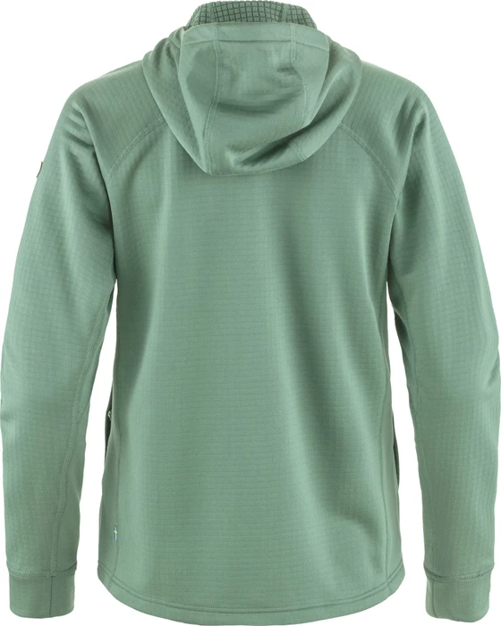 Fjällräven Abisko Grid Fleece Hoodie Funktionsjacke patina green (Damen)