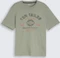 Tom Tailor Logo-Print T-Shirt kurzarm greyish shadow olive (Herren) Vorschaubild