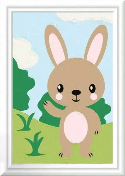 Ravensburger Malen nach Zahlen CreArt Süßer Hase