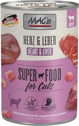 MAC's Cat Herz und Leber Adult, 2.40kg (6x 400g)