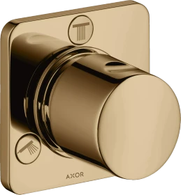 Hansgrohe Axor Citterio M Ab- und Umstellventil Trio/Quattro polished bronze