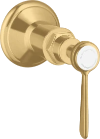 Hansgrohe Axor Montreux Absperrventil Unterputz mit Hebelgriff brushed gold optic
