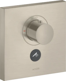 Hansgrohe Axor ShowerSelect Thermostat HighFlow Unterputz eckig für 1 Verbraucher und einen zusätzlichen Abgang brushed nickel