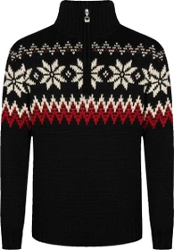 Dale of Norway Myking Strickpullover black/raspberry/off white (Herren)