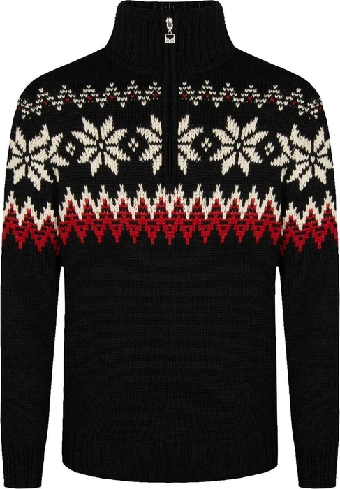 Dale of Norway Myking Strickpullover black/raspberry/off white (Herren)