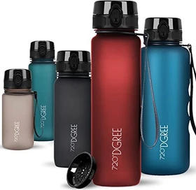 720°DGREE uberBottle softTouch Trinkflasche 1l imperial red
