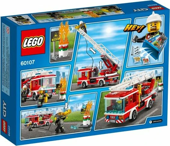 LEGO City Feuerwehr - Feuerwehrfahrzeug mit fahrbarer Leiter