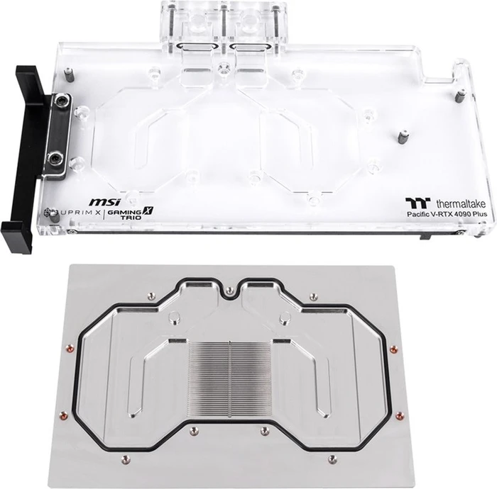Thermaltake Pacific V-RTX 4090 Plus MSI Gaming X TRIO & SUPRIM X GPU Block mit Backplate