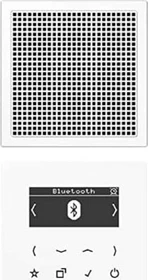 Jung Serie LS Smart Radio DAB+ Bluetooth Set Mono, alpinweiß