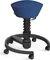 Aeris Swopper New Edition Bürohocker mit Rollen, Feder Standard, Gestell Alu schwarz, Bezug Mikrofaser Comfort blau Vorschaubild