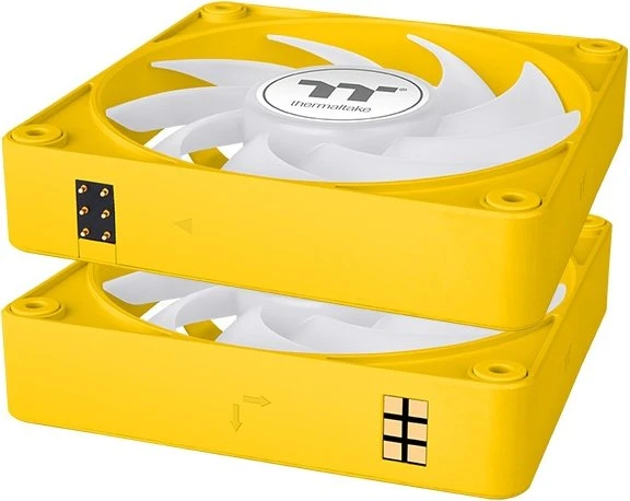 Thermaltake CT140 EX ARGB Sync Bumblebee, gelb/weiß, 140mm, 3er-Pack