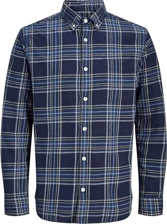 Jack & Jones Regular Fit Hemd langarm dark navy (Herren)