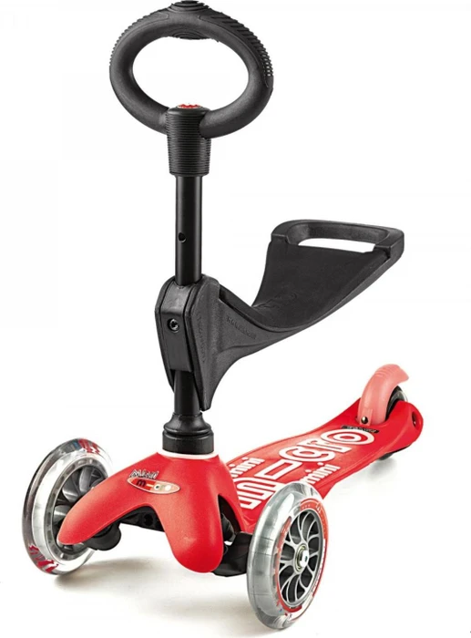 Micro Mini Micro 3in1 Deluxe Kickboard rot