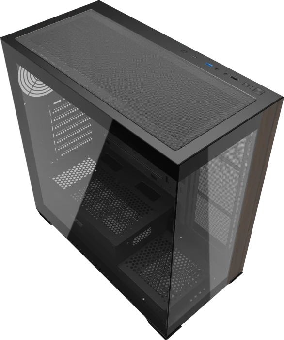 DarkFlash DS900W Black, Glasfenster