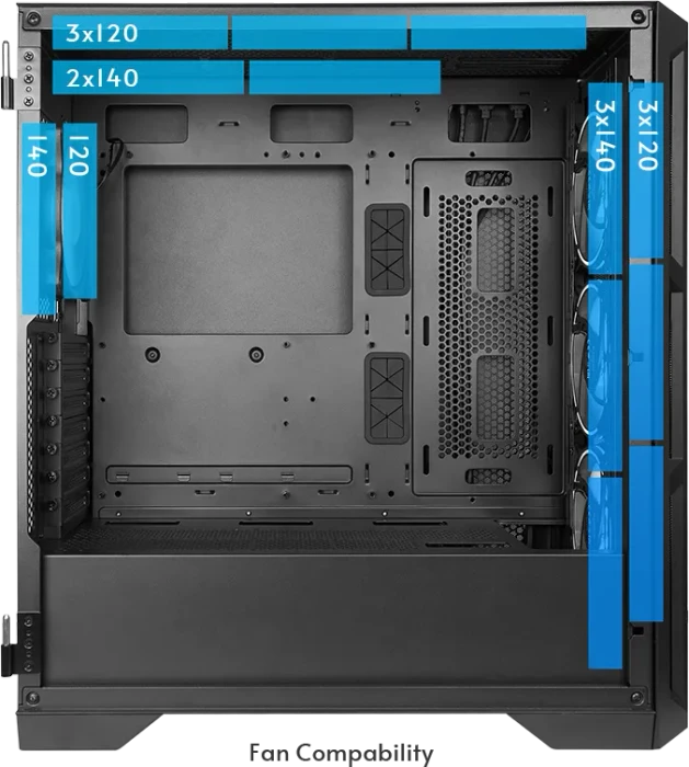 Chieftec GA-01B Apex Air, Glasfenster