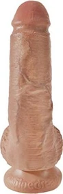 Pipedream King Cock 9" Cock with Balls tan