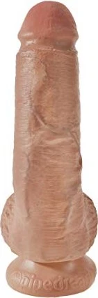 Pipedream King Cock 9" Cock with Balls tan