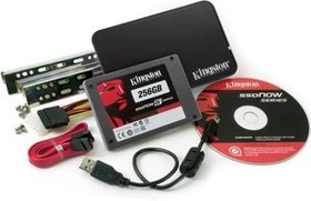Kingston SSDNow V+ Drive - Bundle - 256GB, 2.5" / SATA 3Gb/s