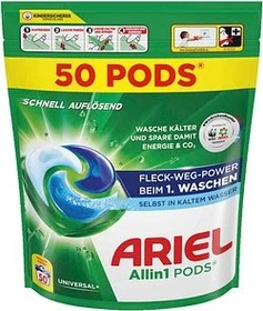 Ariel Universal+ Allin1 Pods Waschmittel, 50 Stück
