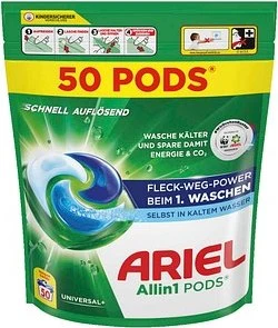 Ariel Universal+ Allin1 Pods Waschmittel, 50 Stück
