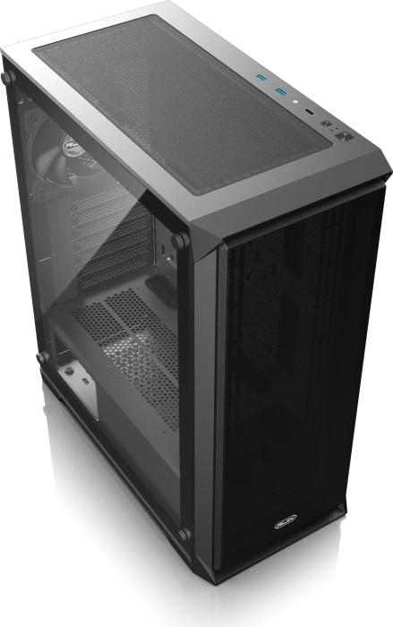 Raijintek Arcadia IV Black, Glasfenster