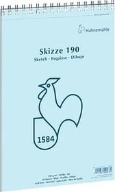 Hahnemühle Skizze 190 Skizzenblock Spiralbindung, A4, 50 Blatt