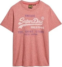 Superdry Vintage Logo Classic Relaxed T-Shirt kurzarm mid red grit (Herren)