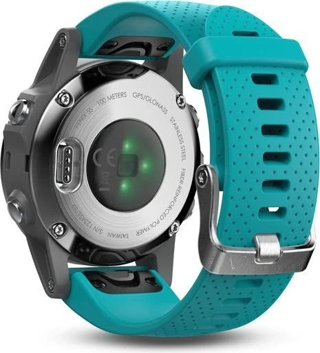 Garmin Fenix 5S silber/türkis